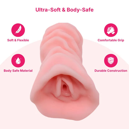 Soft Textured Manual Massager For Men