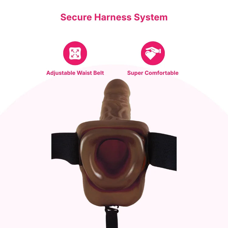Reusable Hollow Silicone Penis Extension (7 to 10 Inch)