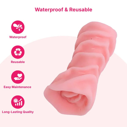 Soft Textured Manual Massager For Men