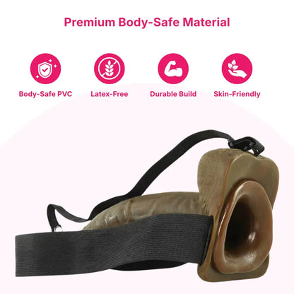 Reusable Hollow Silicone Penis Extension (7 to 10 Inch)